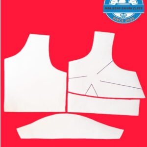 Four Tucks Boat Neck Blouse Paper Pattern
