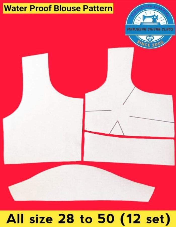 Four Tucks Blouse Paper Pattern